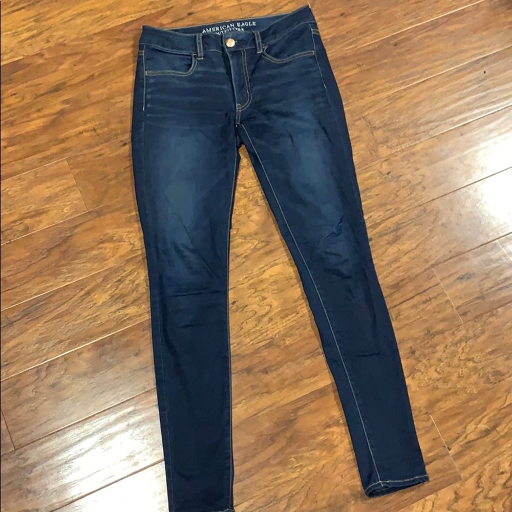 AE dark wash jegging